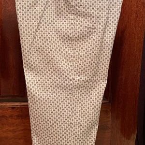 Talbots Stretch, Flower Pattern Stretch Crop Pant - Size 6